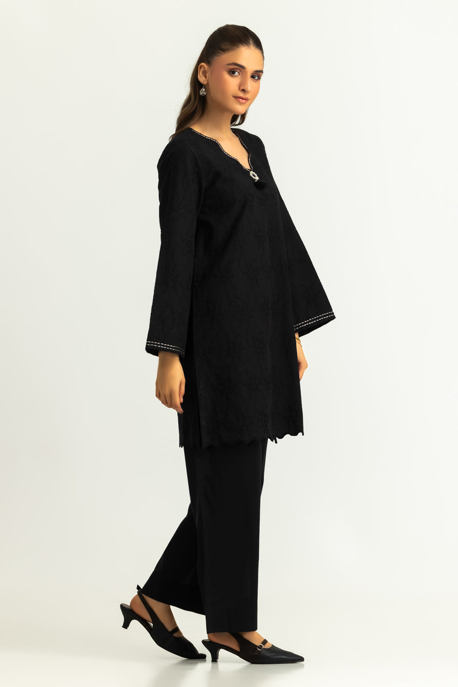 Cotton Embroidered Co-Ord Set