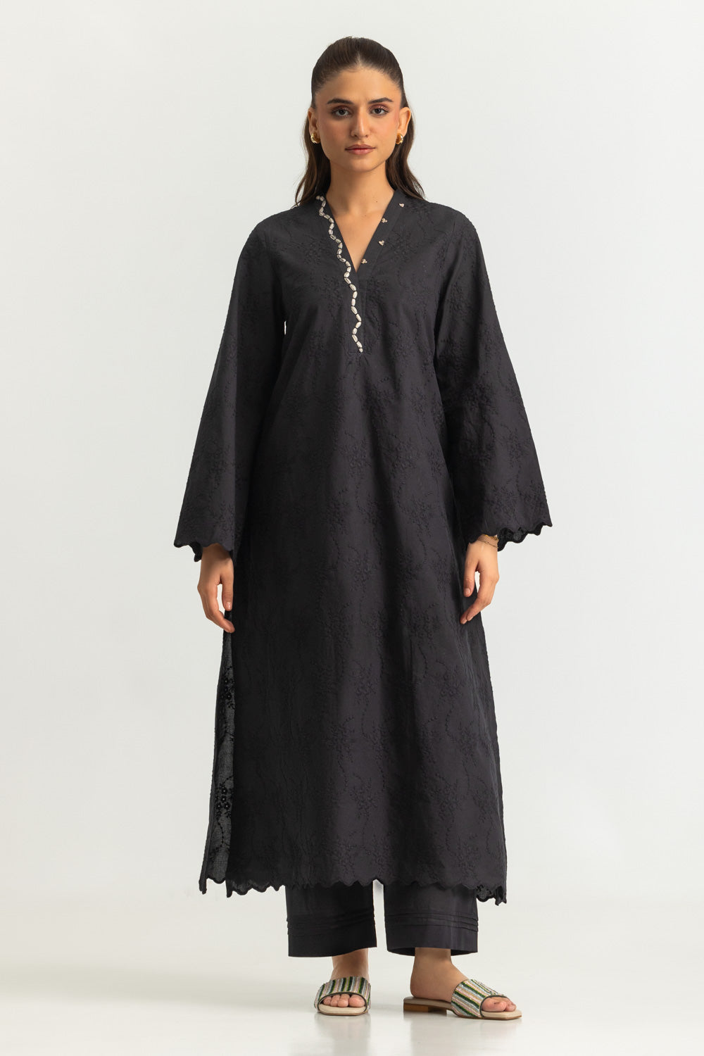 Cotton Embroidered Co-Ord Set
