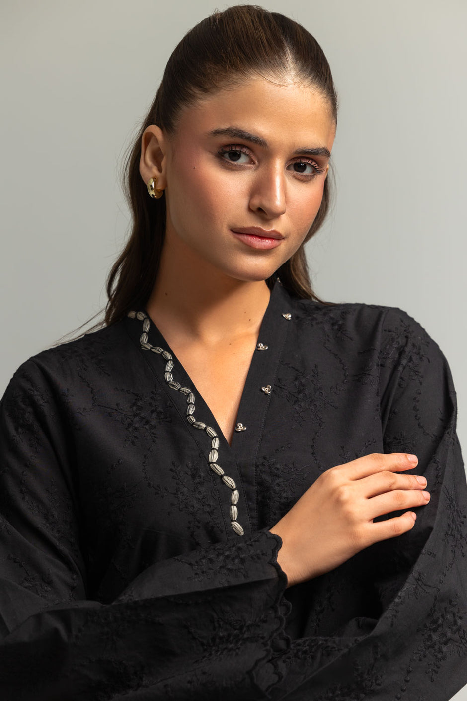 Cotton Embroidered Co-Ord Set