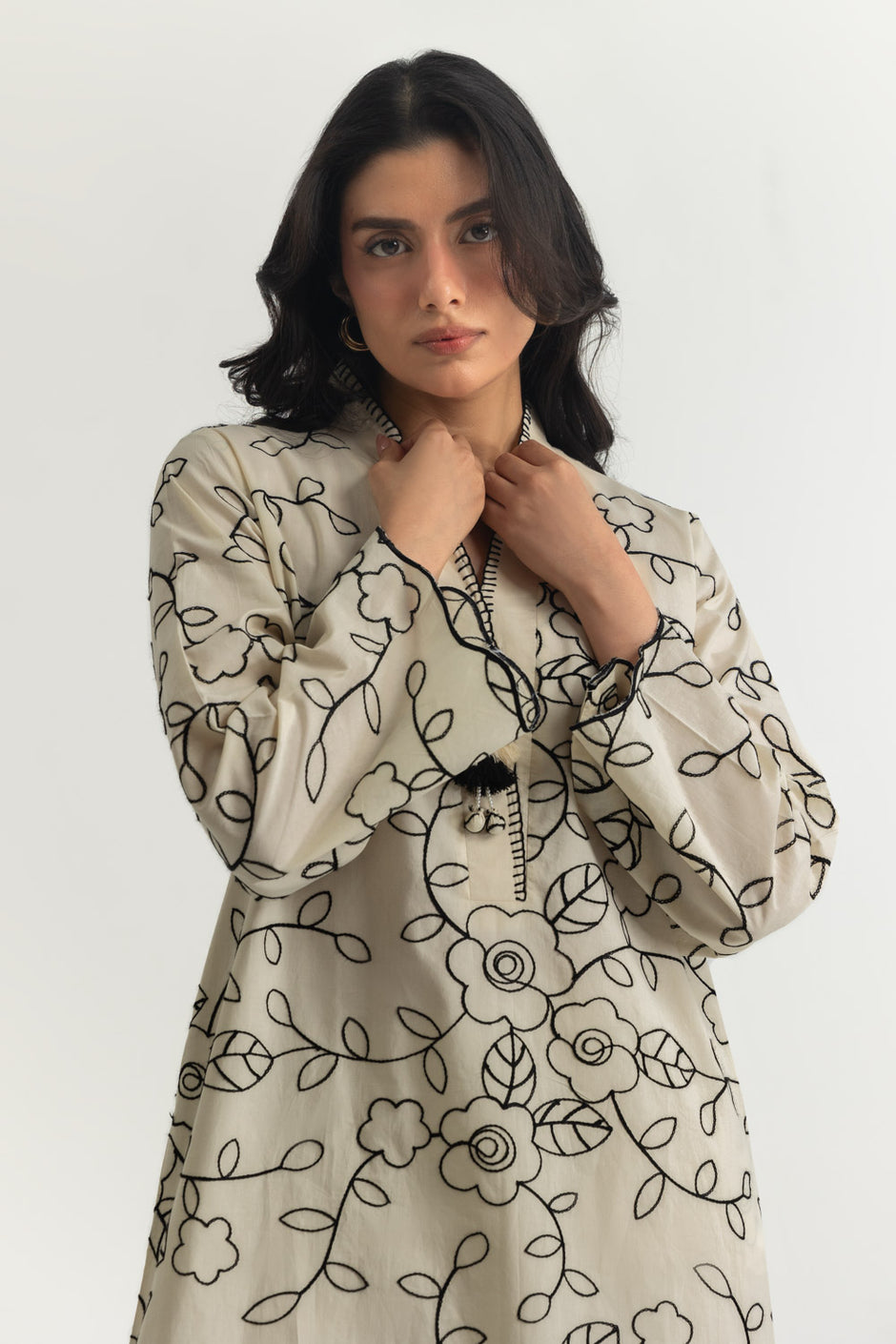 Cotton Embroidered Co-Ord Set