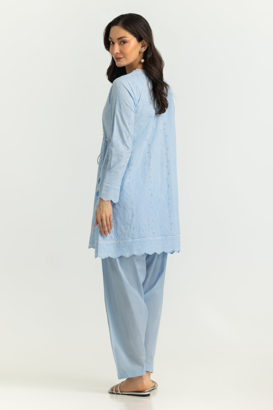 Cotton Embroidered Co-Ord Set