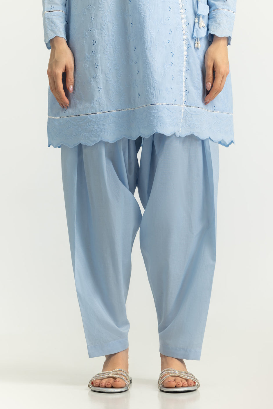 Cotton Embroidered Co-Ord Set