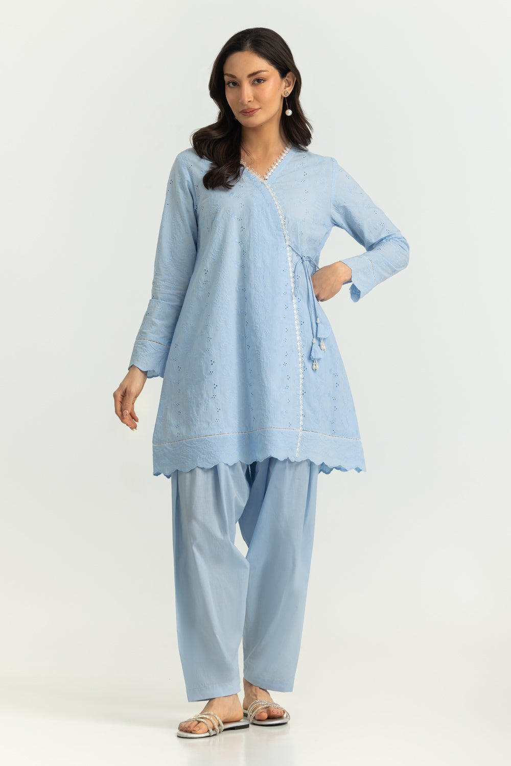 Cotton Embroidered Co-Ord Set