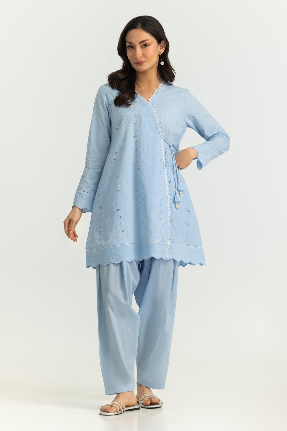 Cotton Embroidered Co-Ord Set