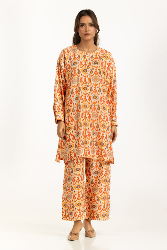 Cotton Nylon Printed Co-Ord Set IPST-55175