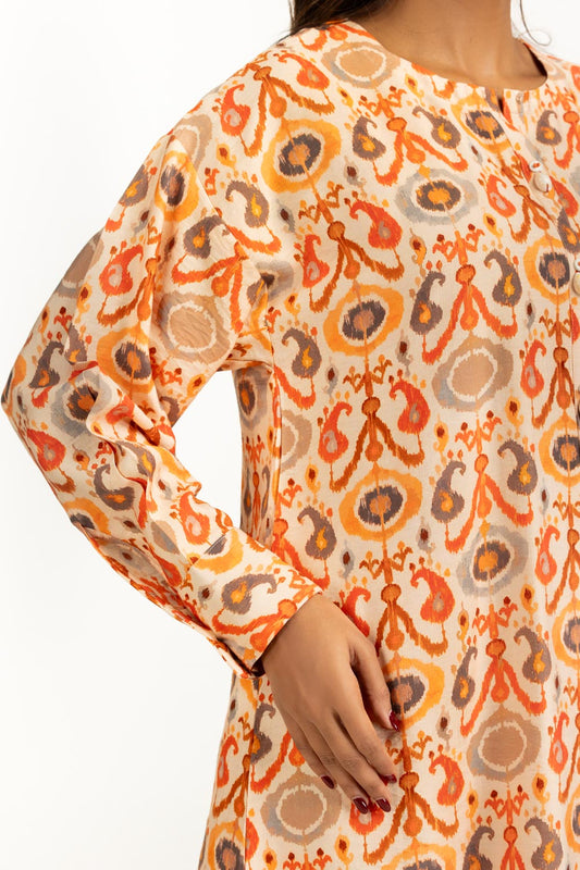 Cotton Nylon Printed Co-Ord Set IPST-55175