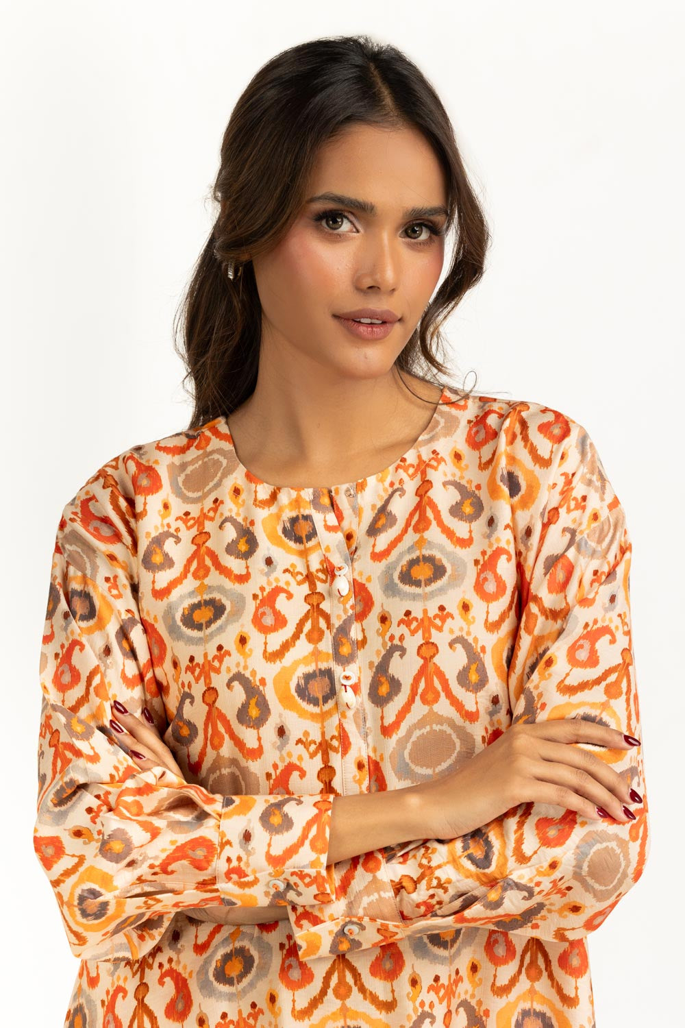 Cotton Nylon Printed Co-Ord Set IPST-55175