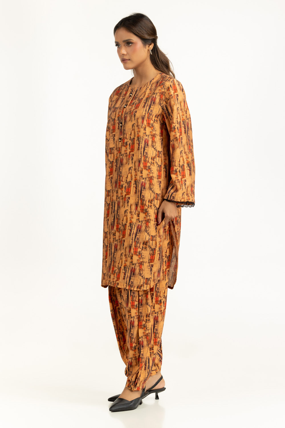 Cotton Nylon Printed Co-Ord Set IPST-55176