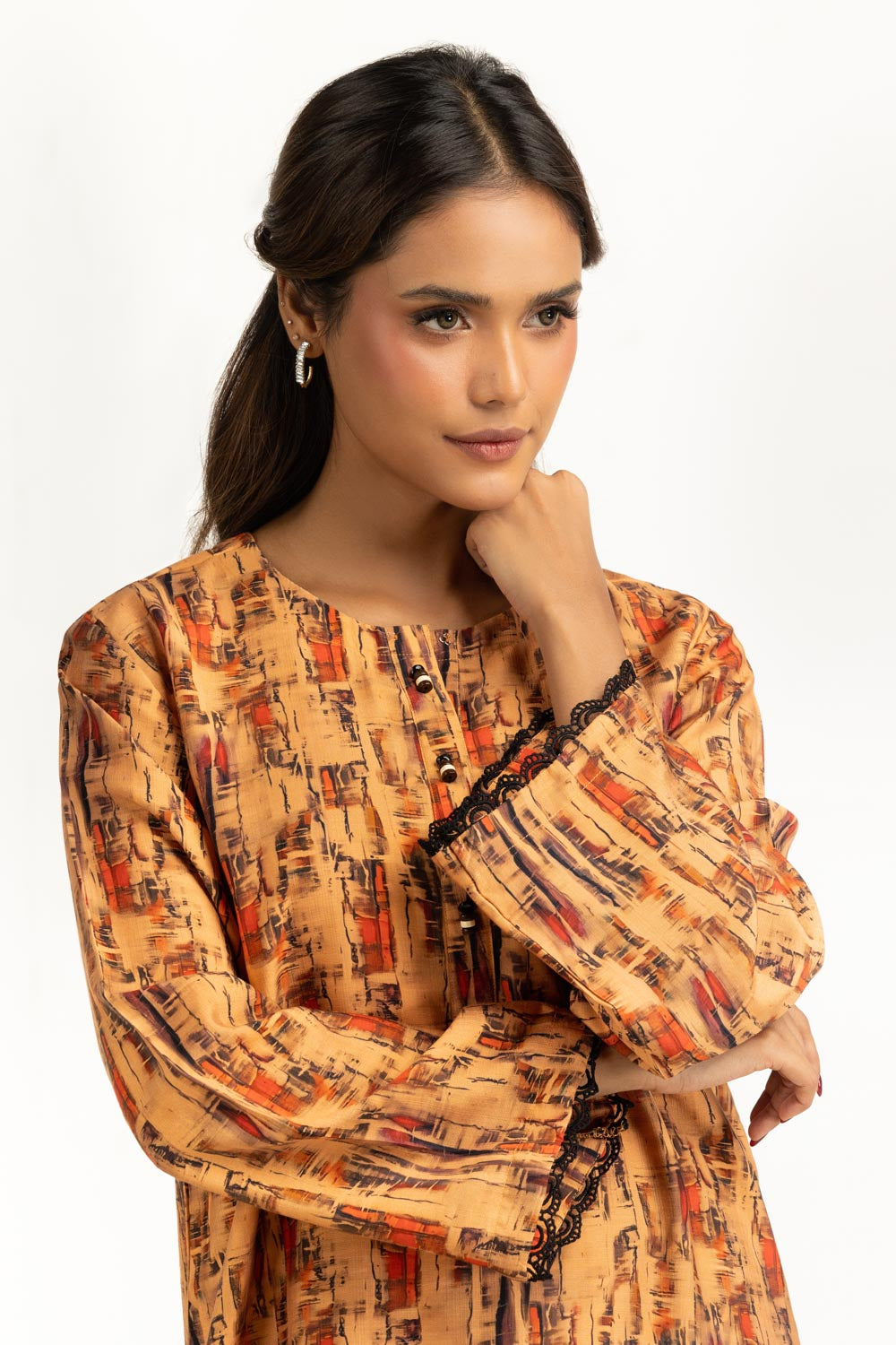 Cotton Nylon Printed Co-Ord Set IPST-55176