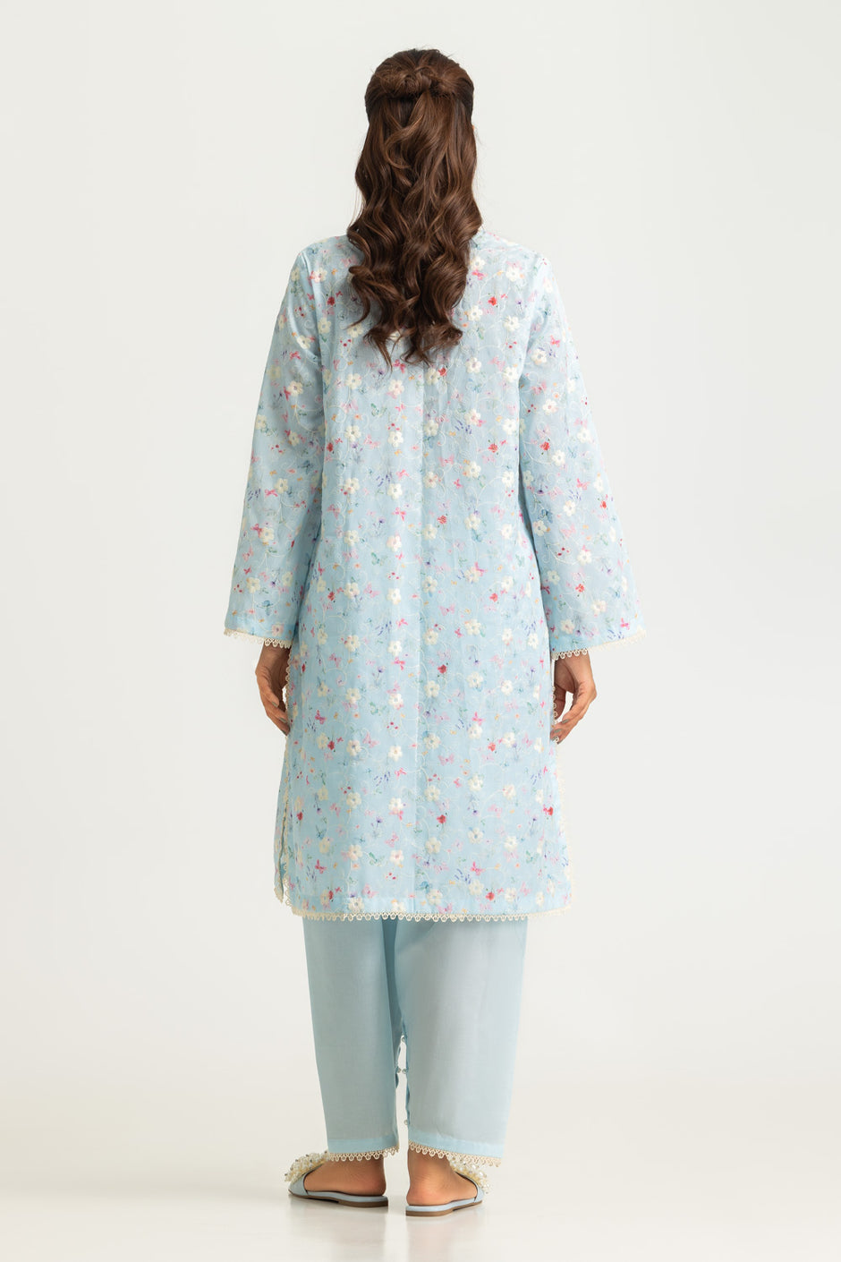 Cotton Printed Co-Ord Set With Embroidered