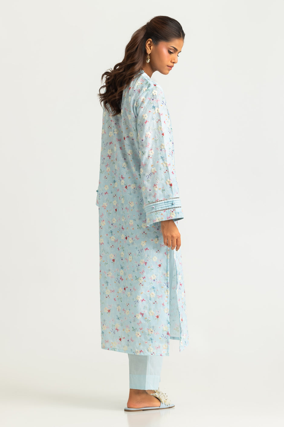 Cotton Printed Co-Ord Set With Embroidered