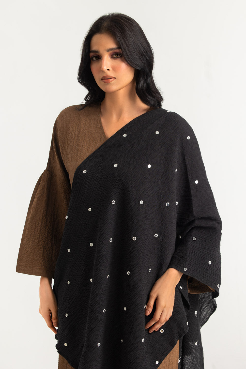 Cotton Viscose Embroidered Scarf