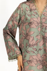 Cotton Viscose Khaddar Printed Co-Ord Set IUSTTS-1364