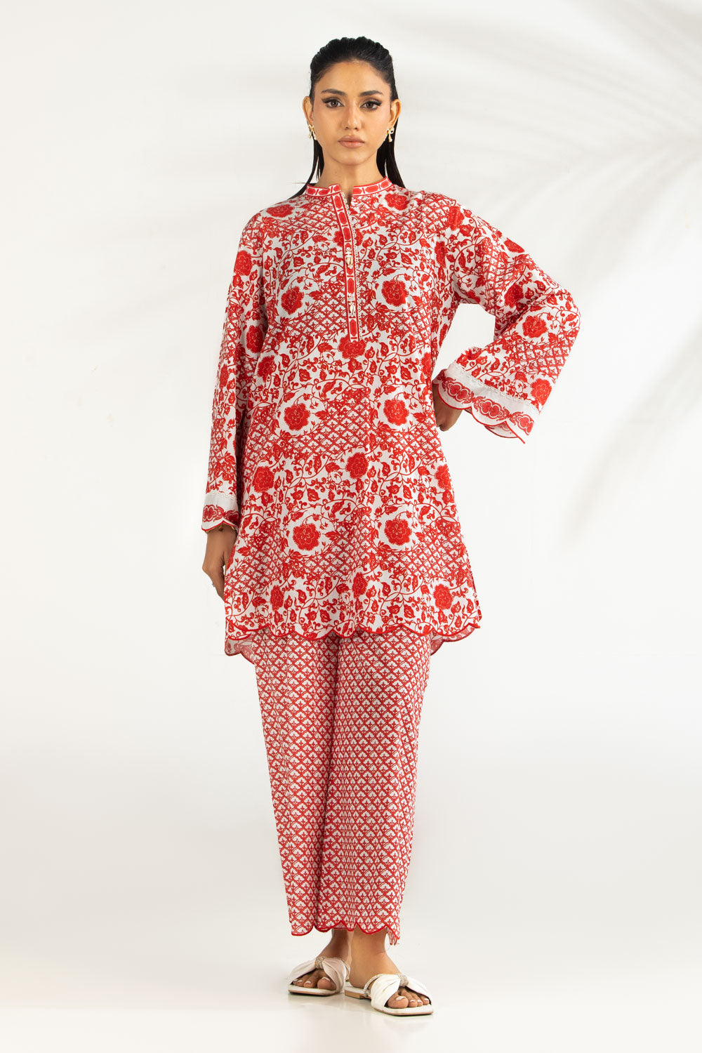 Cotton Viscose Printed Co-Oed Set IPST-77162