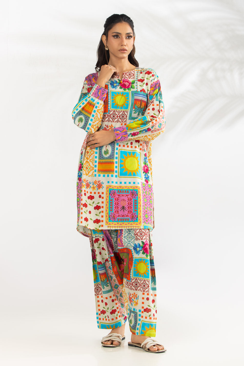 Cotton Viscose Printed Co-Oed Set IPST-77229