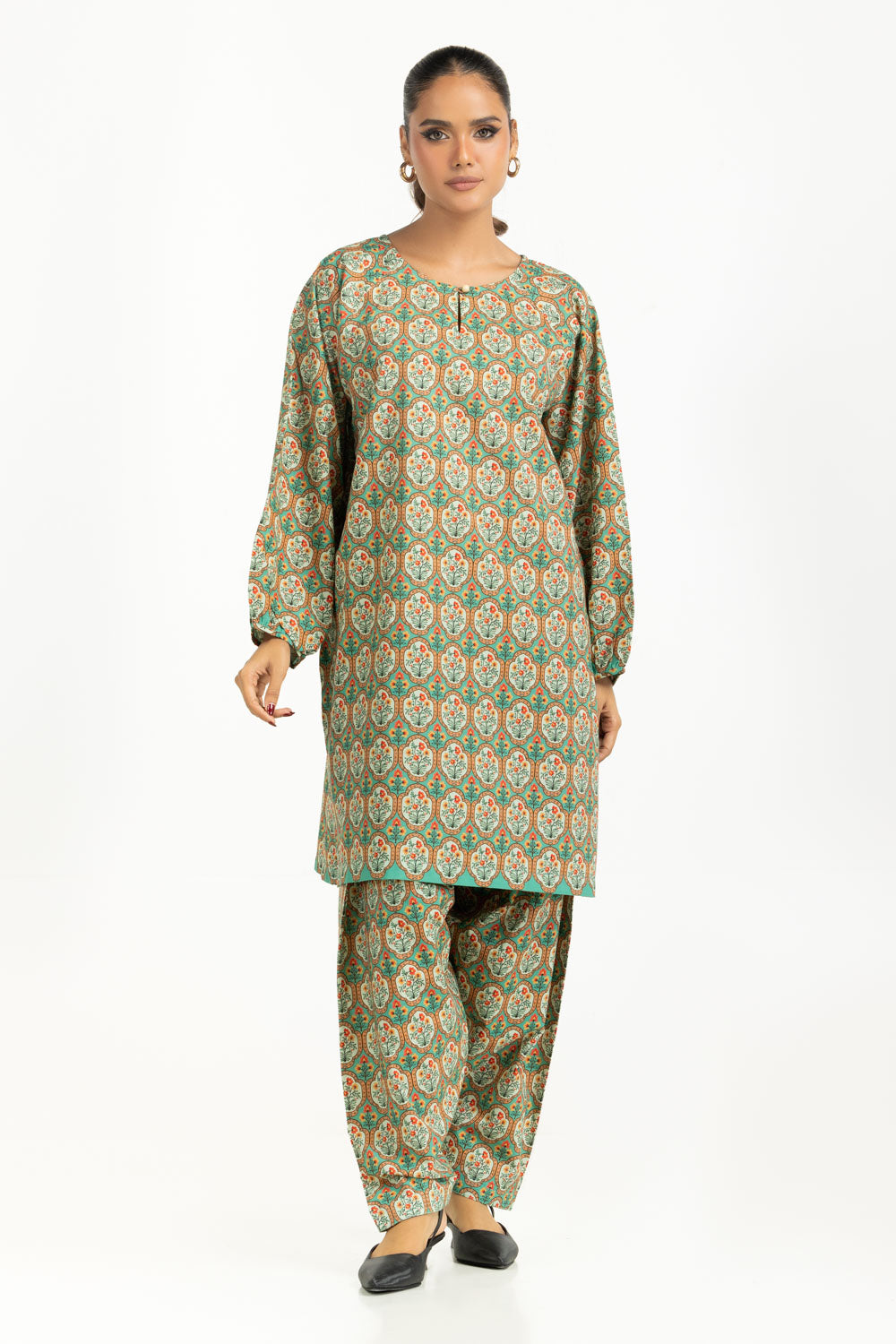 Cotton Viscose Printed Co-Ord Set Ipst-55281
