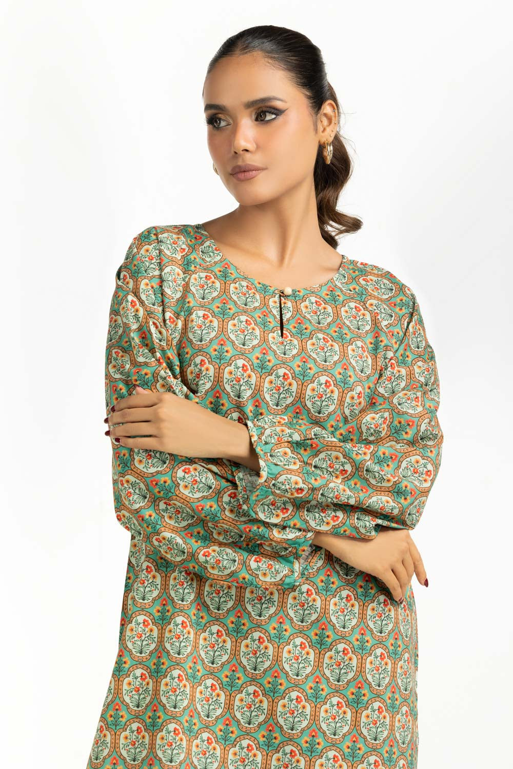 Cotton Viscose Printed Co-Ord Set Ipst-55281