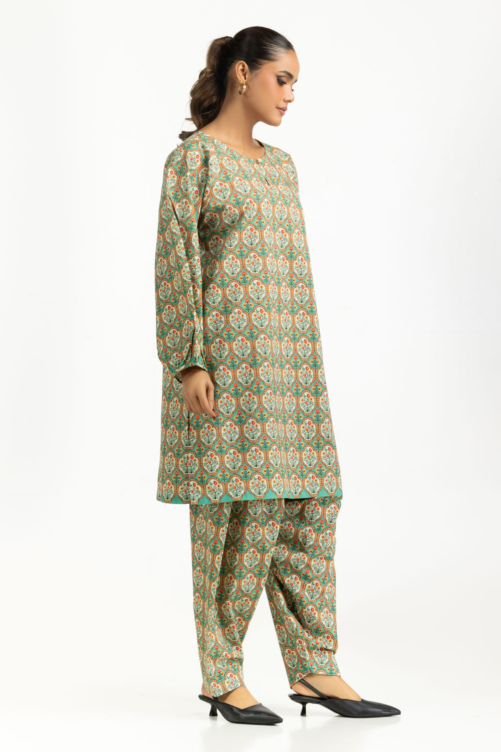 Cotton Viscose Printed Co-Ord Set Ipst-55281