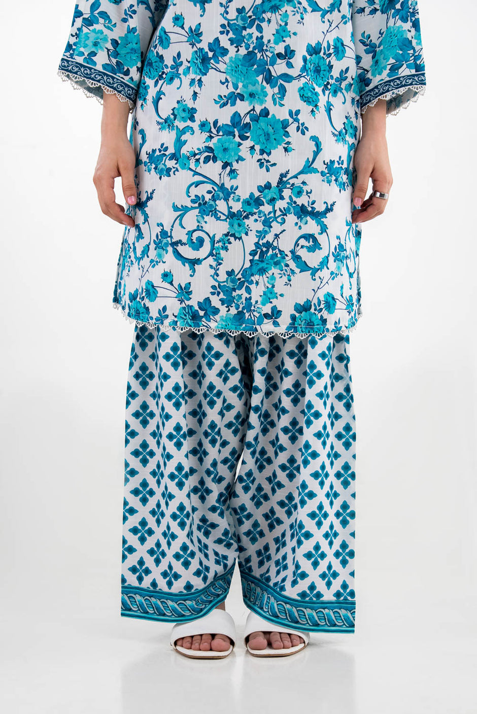 Cotton Viscose Slub Printed Co-Ord Set
