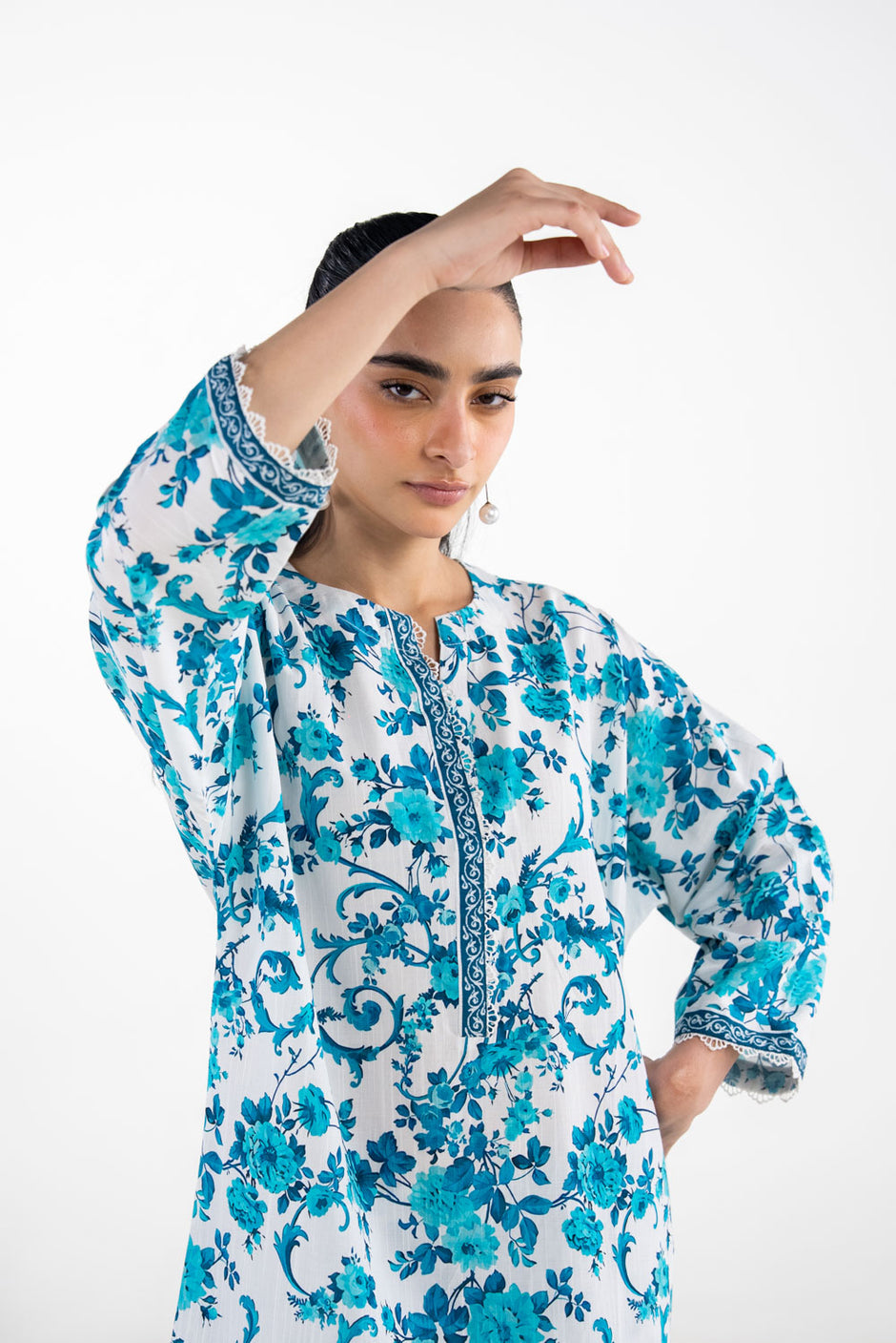 Cotton Viscose Slub Printed Co-Ord Set IPST-77161