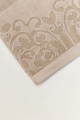 Cream Jacquard Dyed Towel