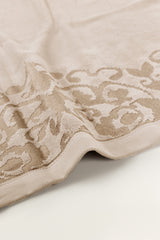 Cream Jacquard Dyed Towel