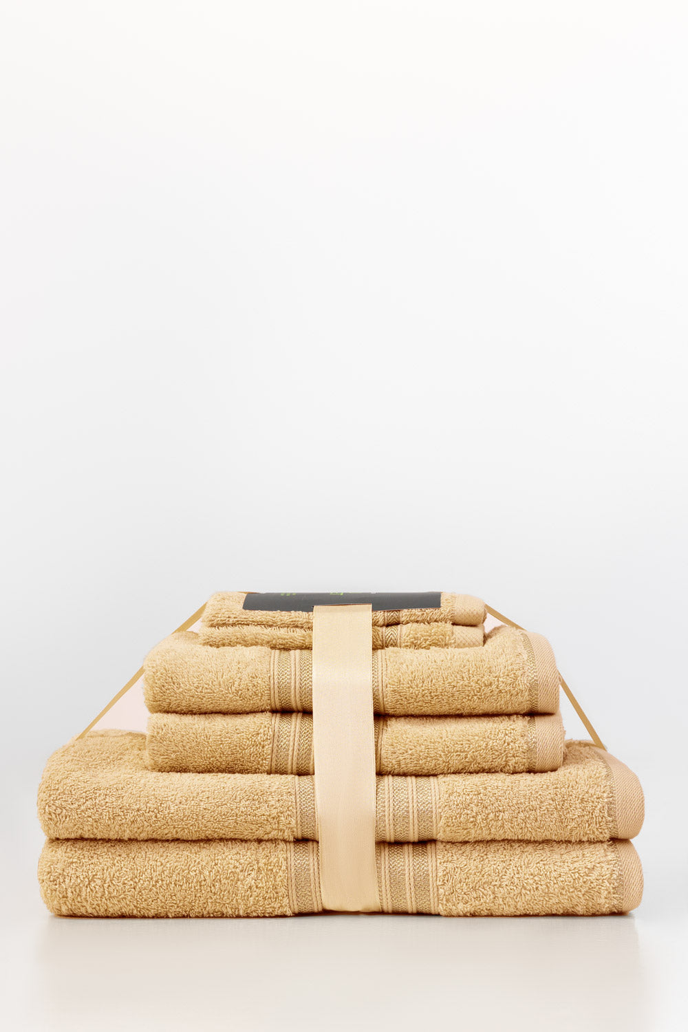 Cream 6Pcs Combed  Towel Set