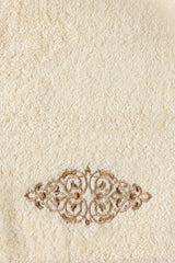Cream 3pcs Embroidered Towel Set