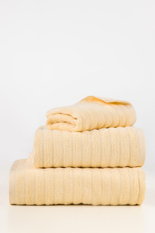 Cream Combed Plain Towel