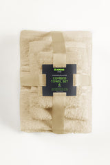 Cream Combed Towel 6pcs Set 25