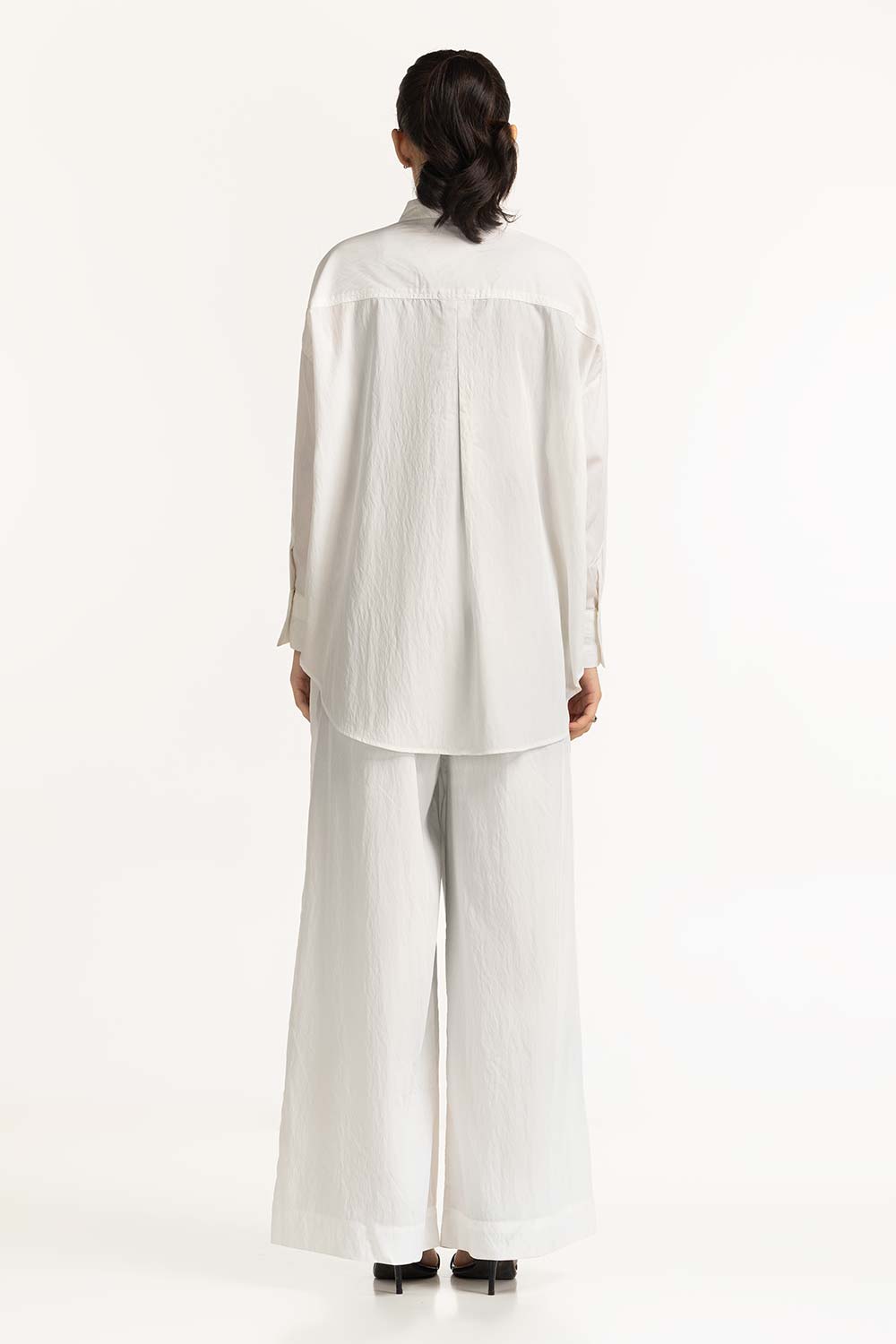 Creased Effect Button Down Shirt WM-CS-SS24-080