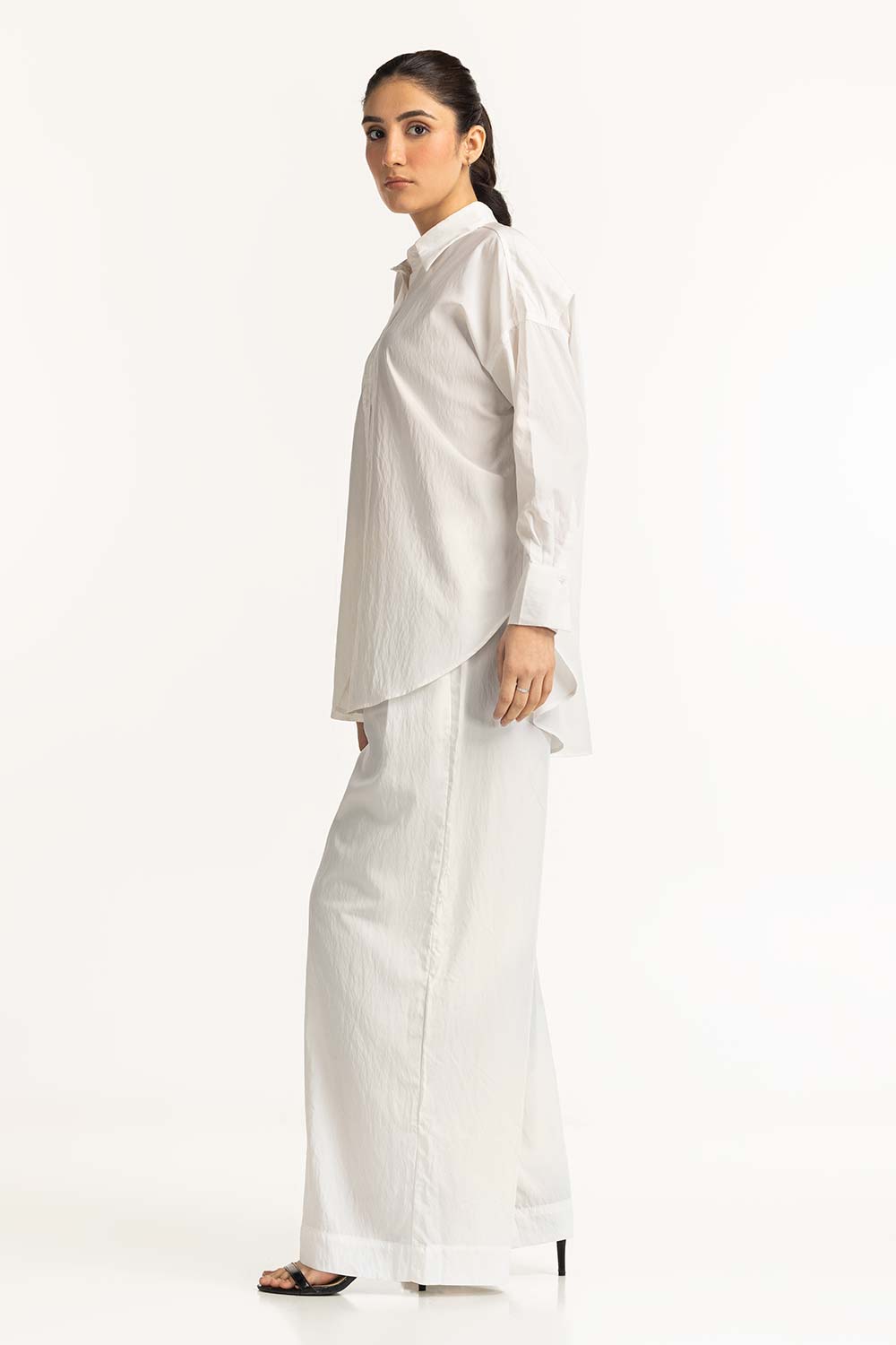 Creased Effect Button Down Shirt WM-CS-SS24-080