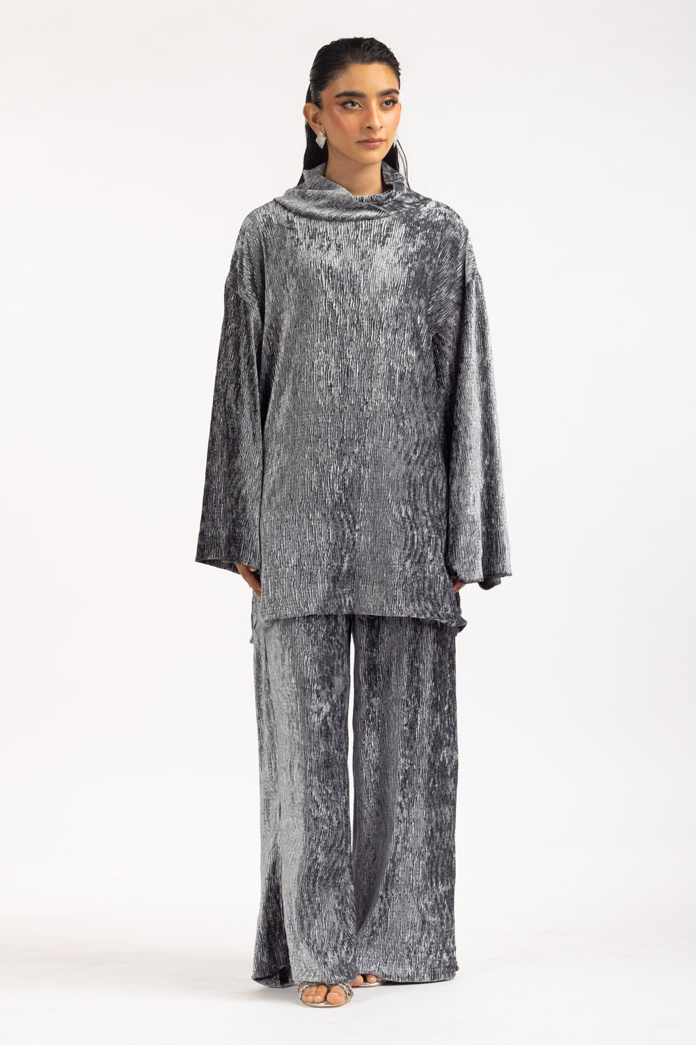 Crinkle Velvet Co-Ord Set IPST-55161