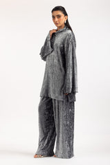 Crinkle Velvet Co-Ord Set IPST-55161