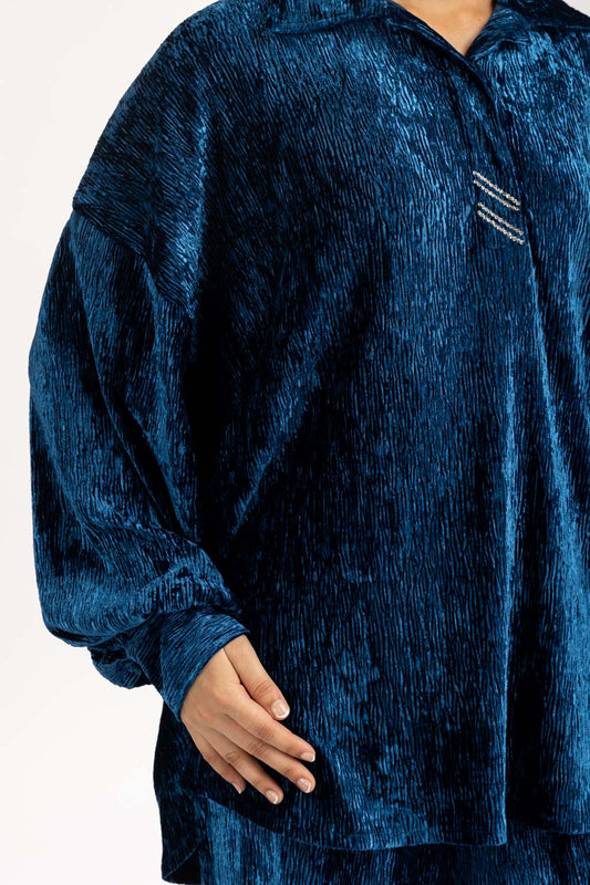 Crinkle Velvet Co-Ord Set IPST-55162