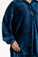 Crinkle Velvet Co-Ord Set IPST-55162