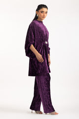 Crinkle Velvet Co-Ord Set IPST-55163