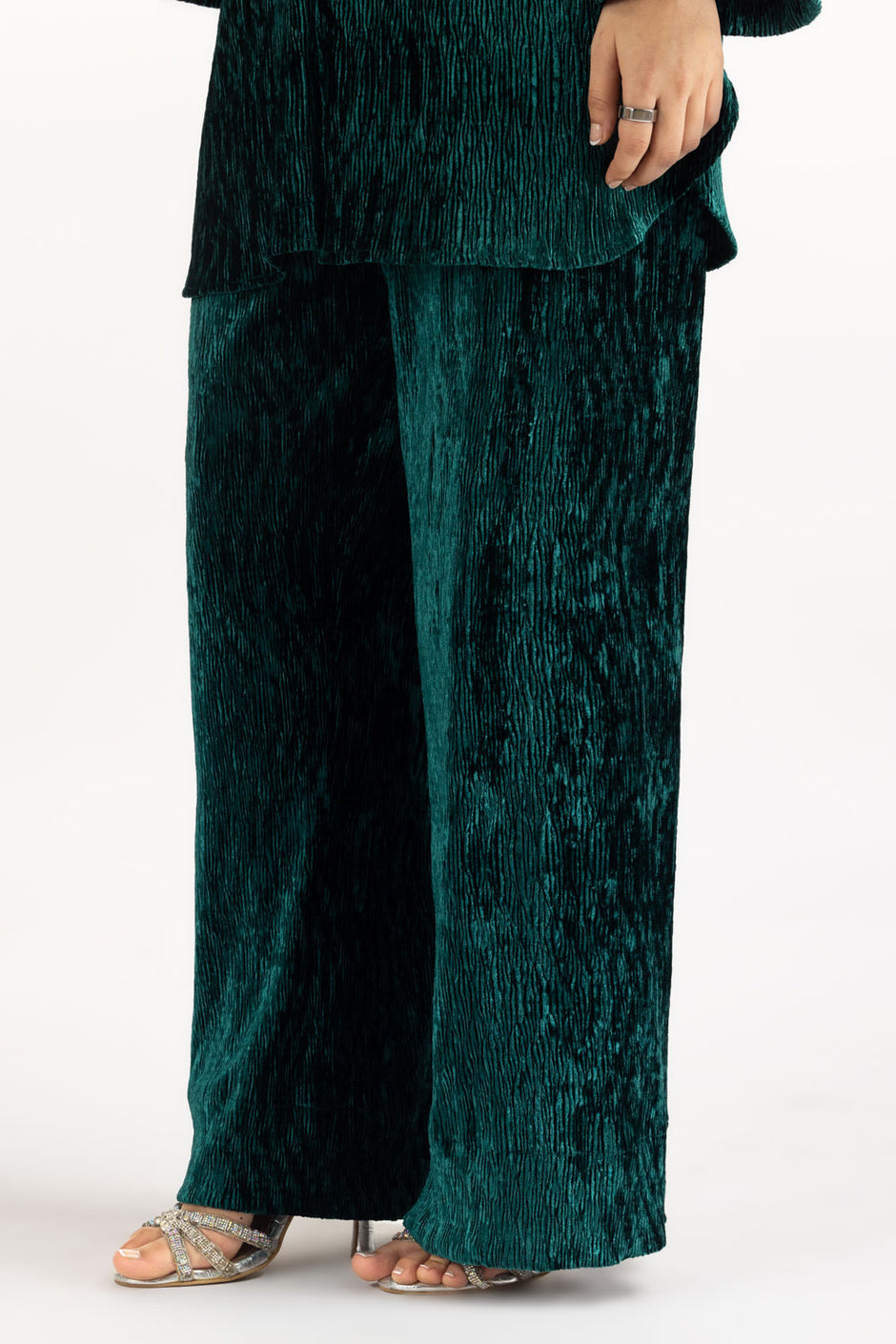 Crinkle Velvet Co-Ord Set