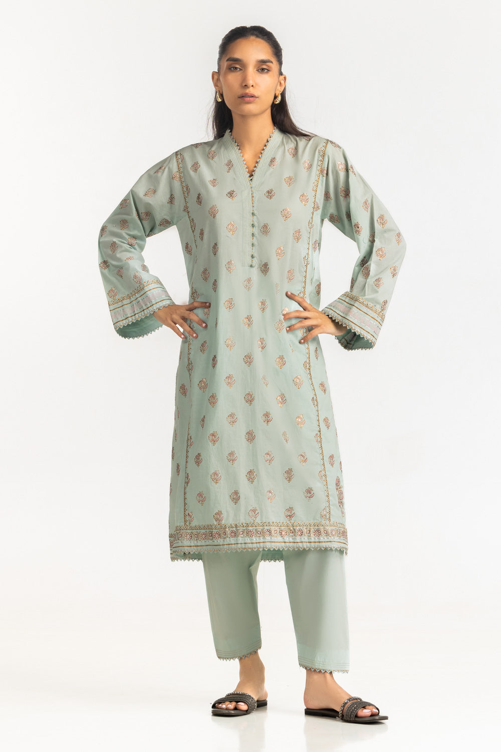 Cross Hatch Block Printed Co-Ord Set IPST-77193