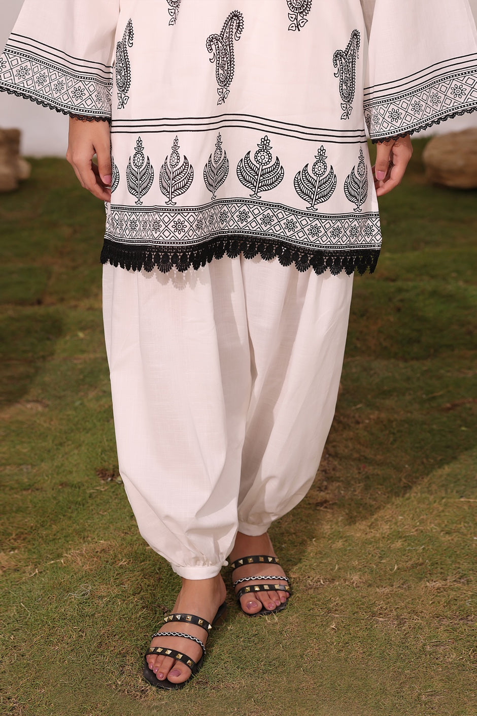 Cross Hatch Block Printed Co-Ord Set