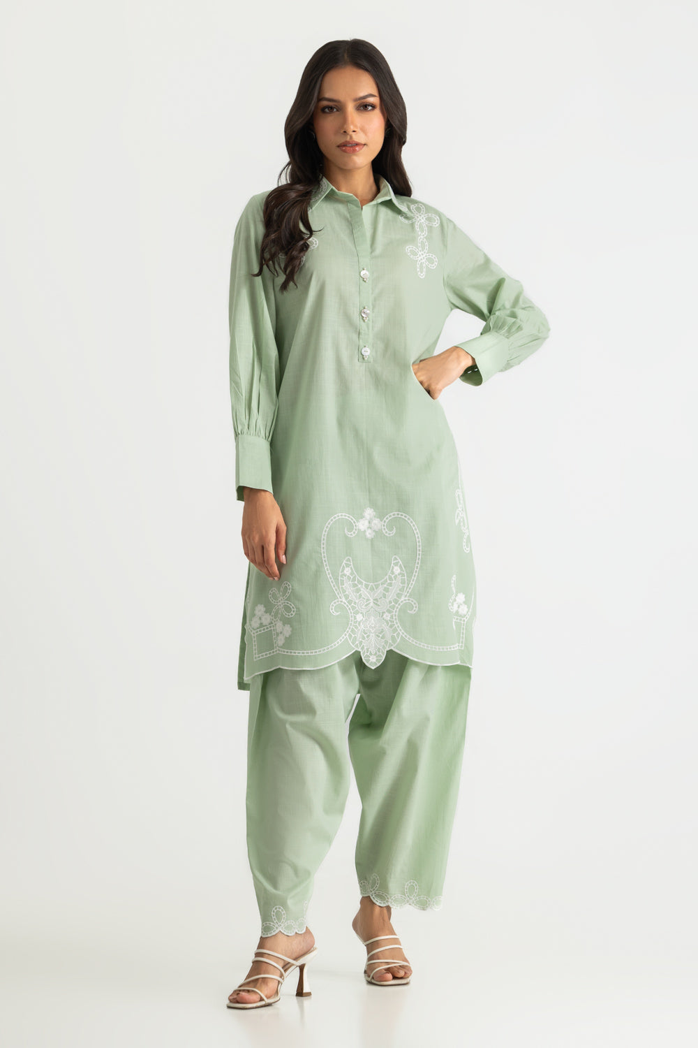 Cross Hatch Embroidered Co-Ord Set