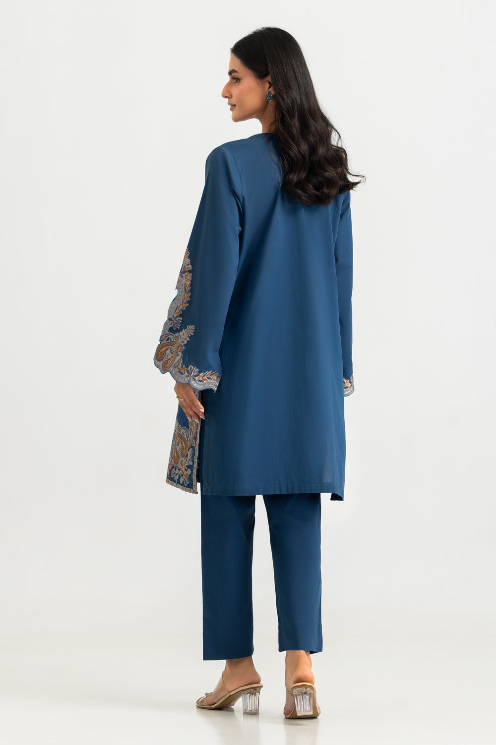 Cross Hatch Embroidered Shirt And Trouser