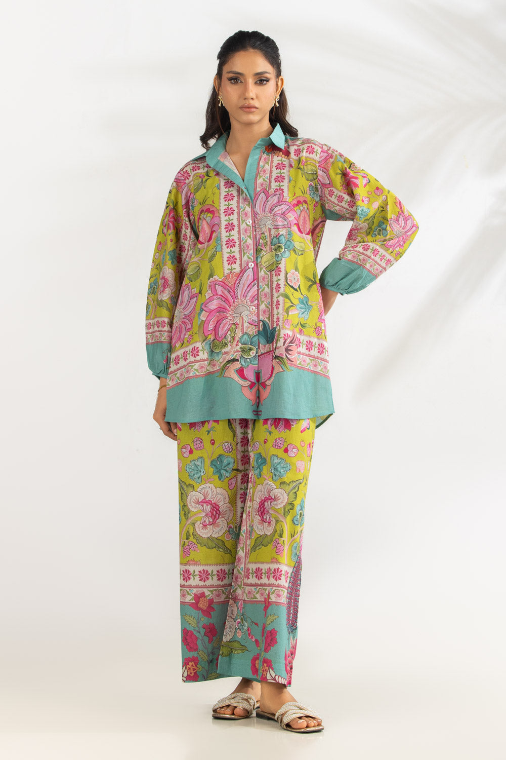 Cross Hatch Printed Co-Ord Set IPST-77153