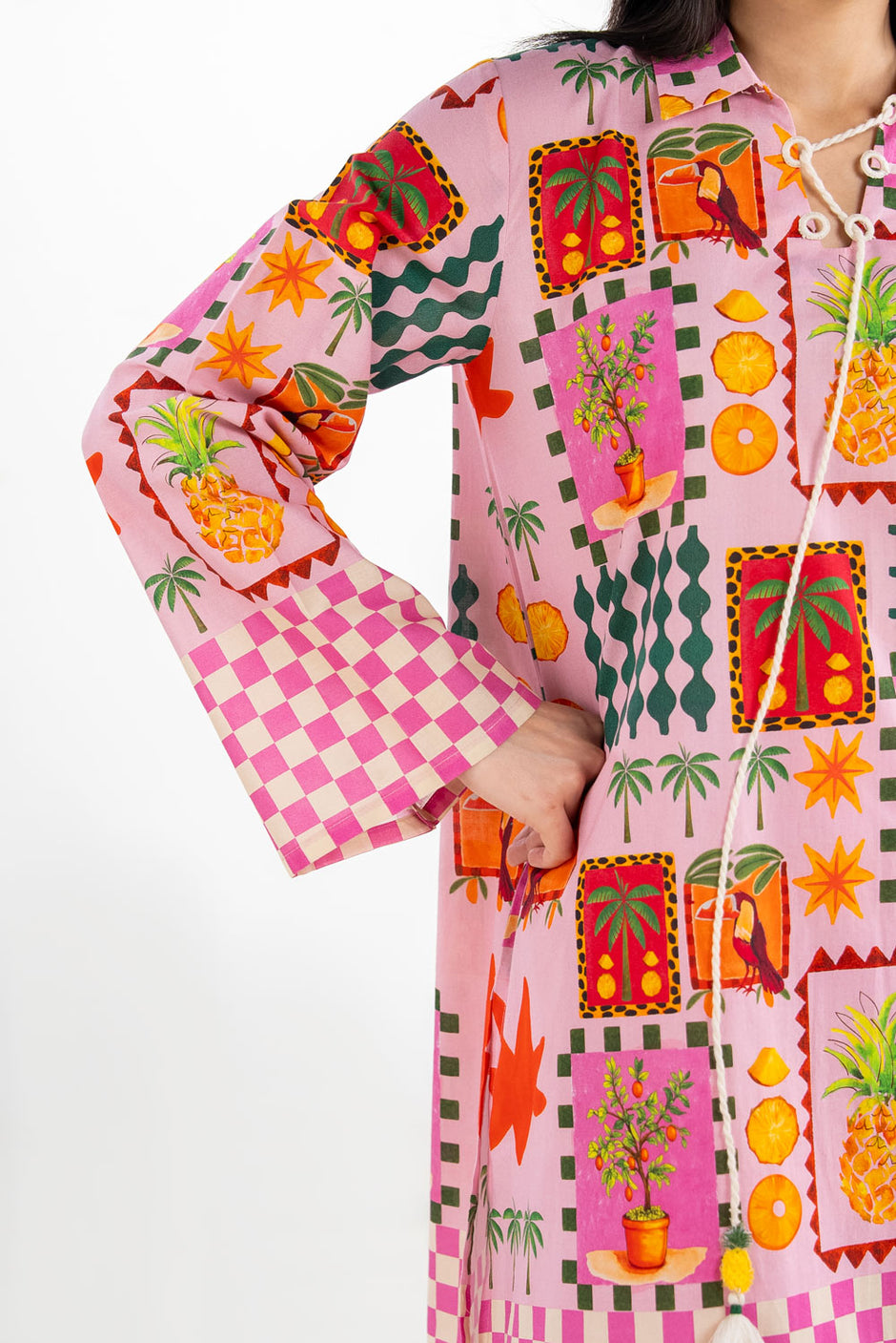 Cross Hatch Printed Co-Ord Set IPST-77183