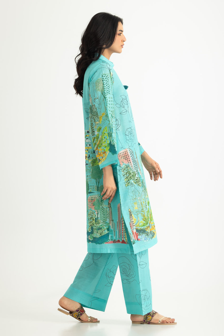 Cross Hatch Printed Co-Ord Set