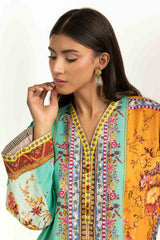 Cross Slub Printed Co-Ord Set IPST-55014