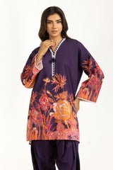 Cross Slub Printed Co-Ord Set IPST-55033