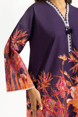 Cross Slub Printed Co-Ord Set IPST-55033