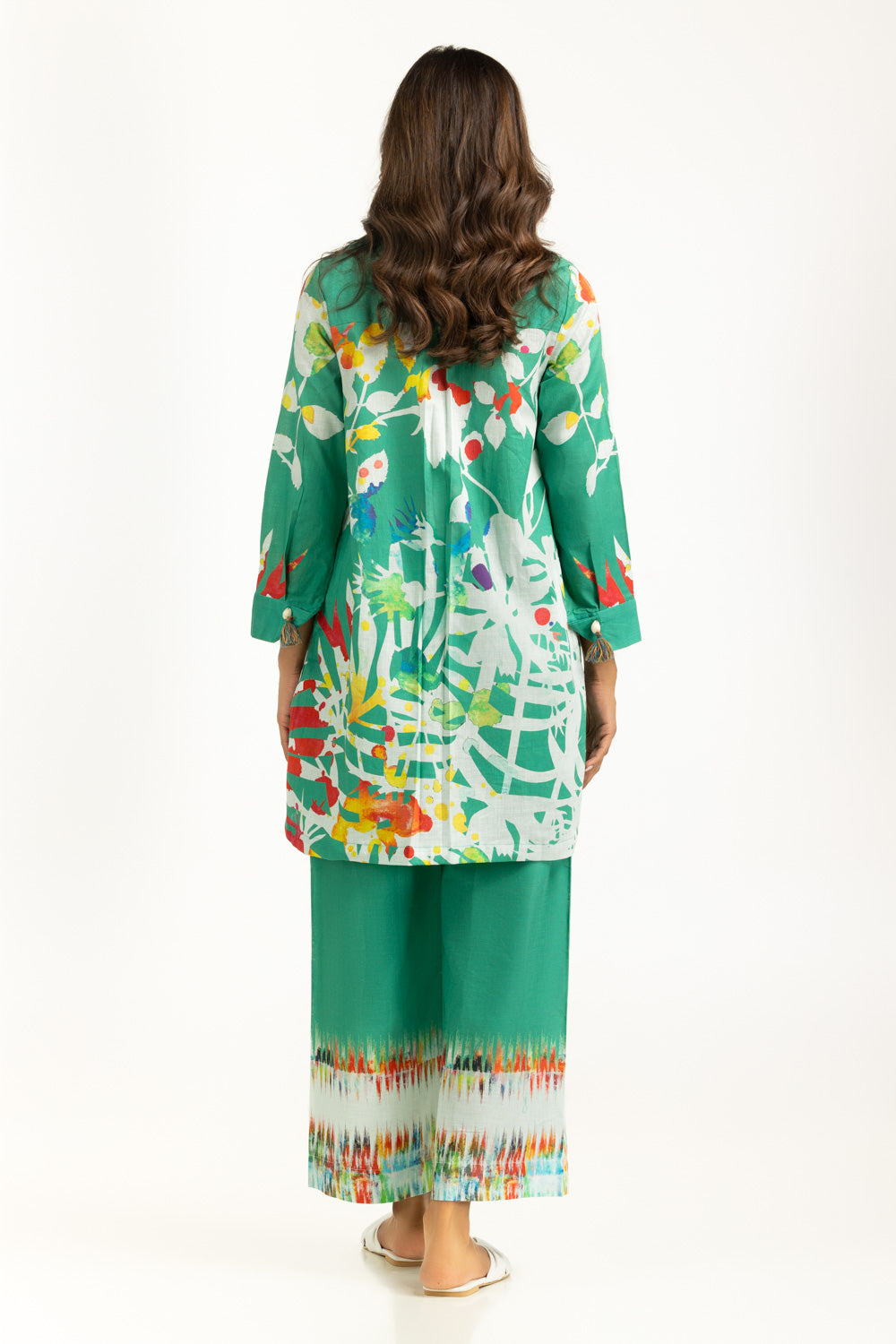 Cross Slub Printed Co-Ord Set IPST-55034