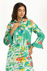Cross Slub Printed Co-Ord Set IPST-55034